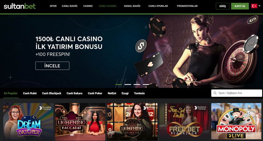 Sultanbet casino giriş sayfası